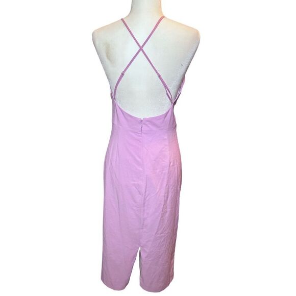 Dress the Population Viv Ruched Sleeveless Midi Dress Size XL - Picture 7 of 9